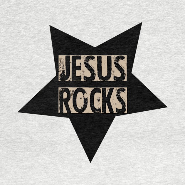 jesus rocks christian by theshop